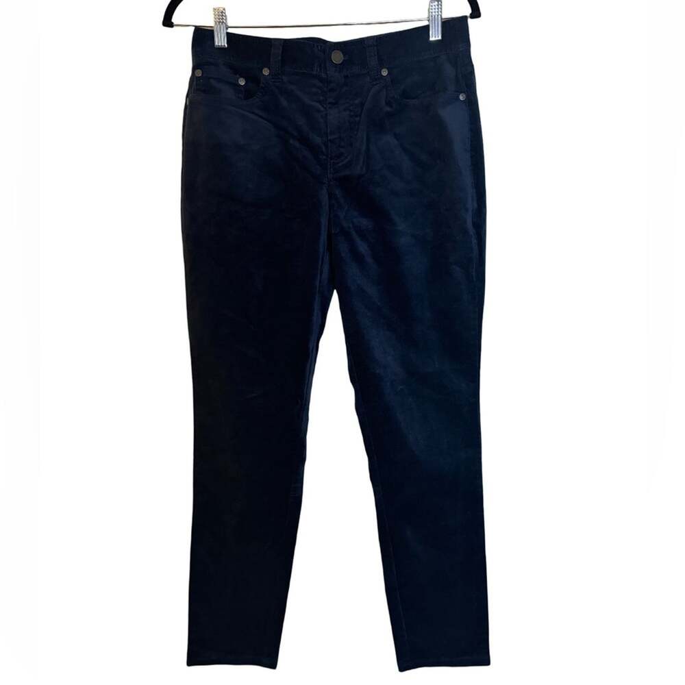 Brooks Brothers Velvet Straight Legs Pants - Navy Blue Size 4